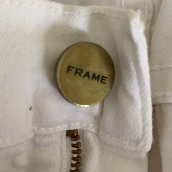 Frame Denim White ripped Skinny Jeans - Picture 8 of 8